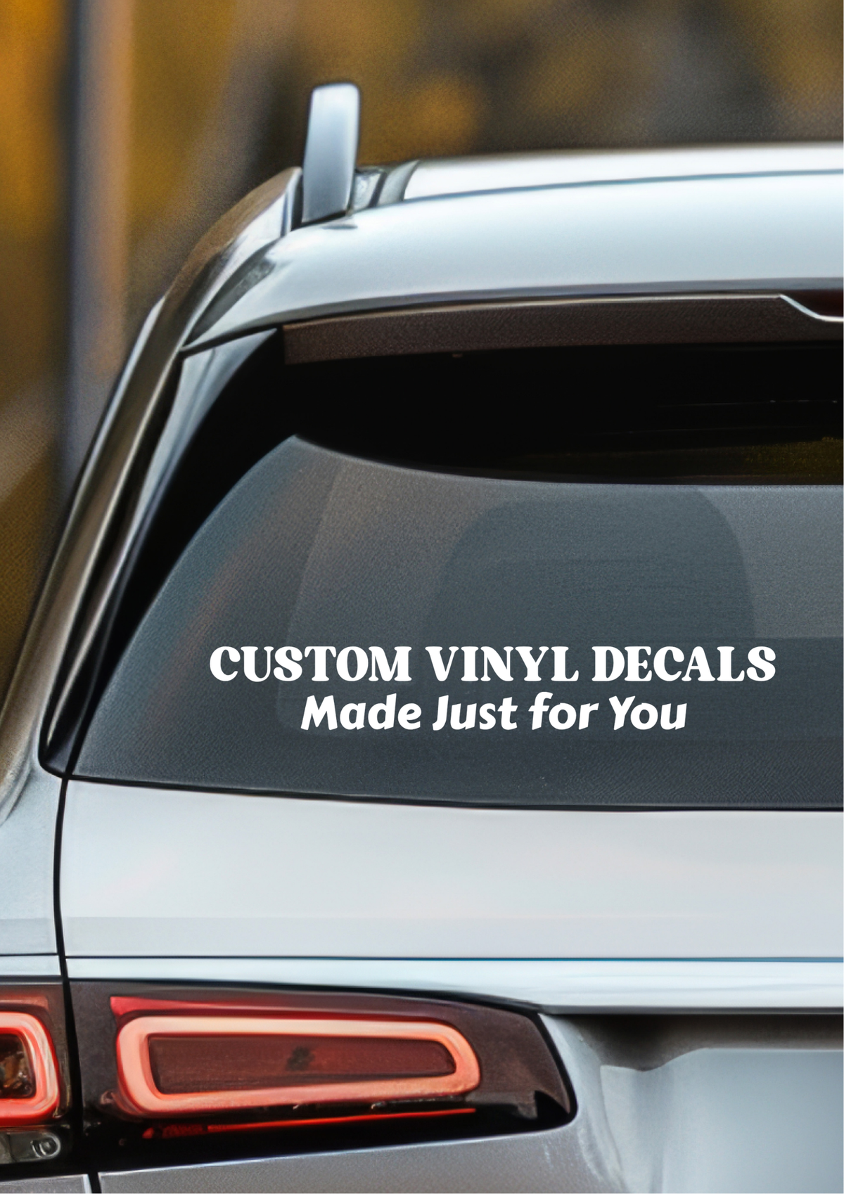 Custom Car Vinyl Decal – Personalised Name, Quote or Saying | Made to Order