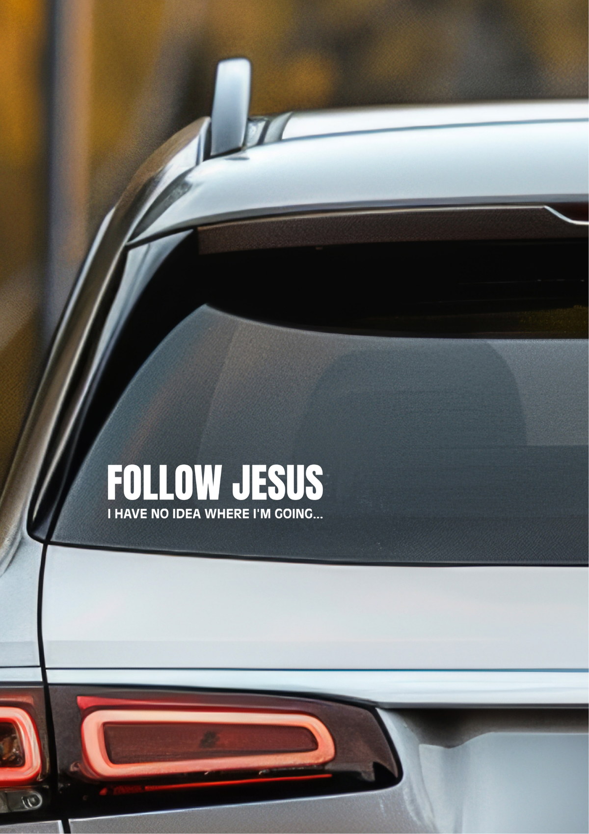 Follow Jesus – Christian Car Vinyl Decal