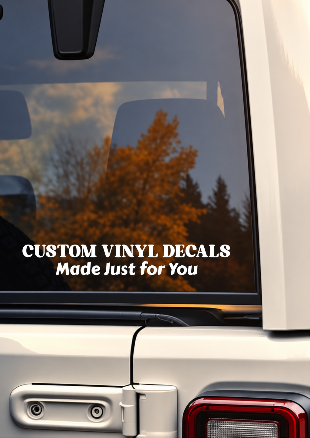 Custom Car Vinyl Decal – Personalised Name, Quote or Saying | Made to Order
