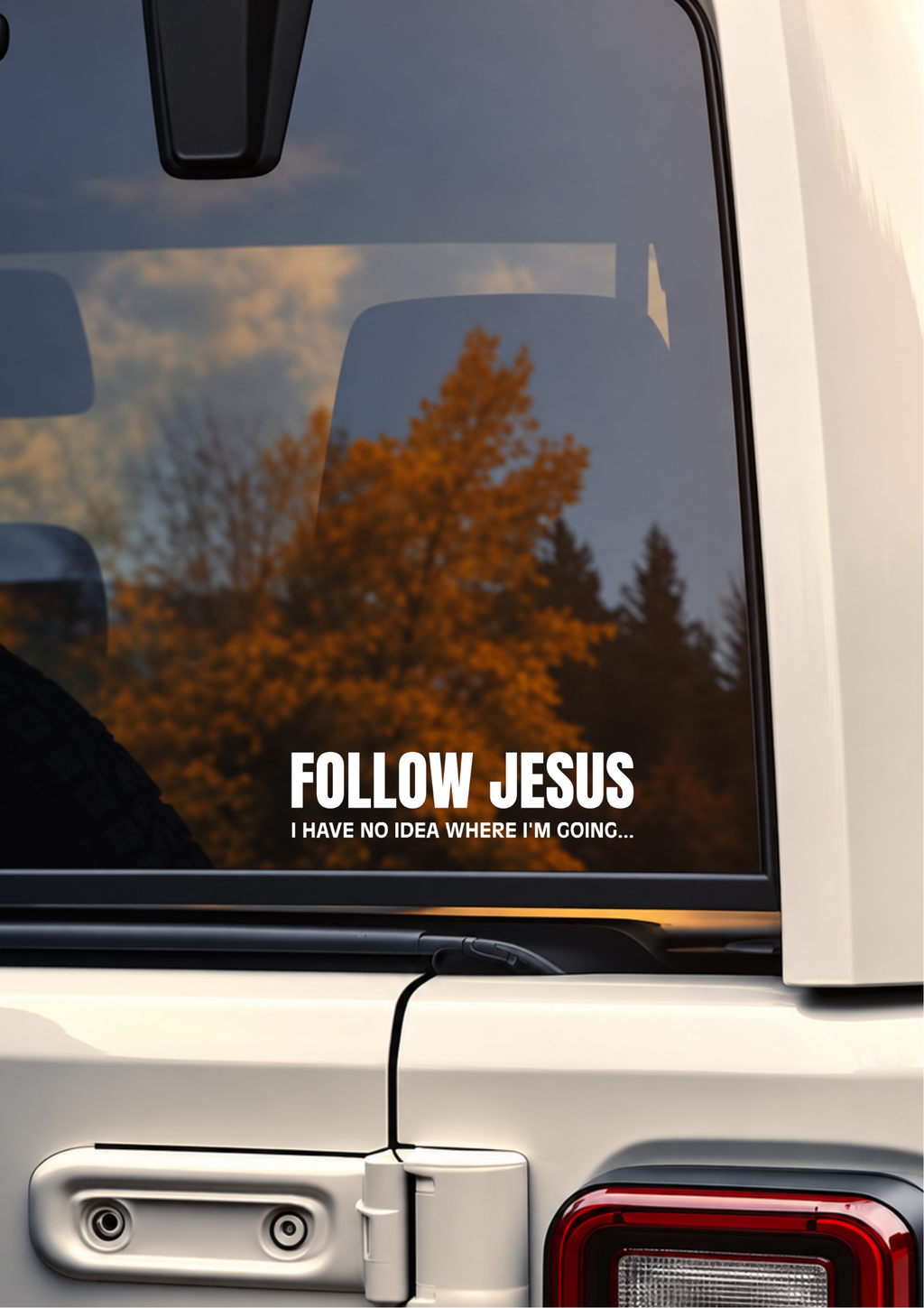 Follow Jesus – Christian Car Vinyl Decal