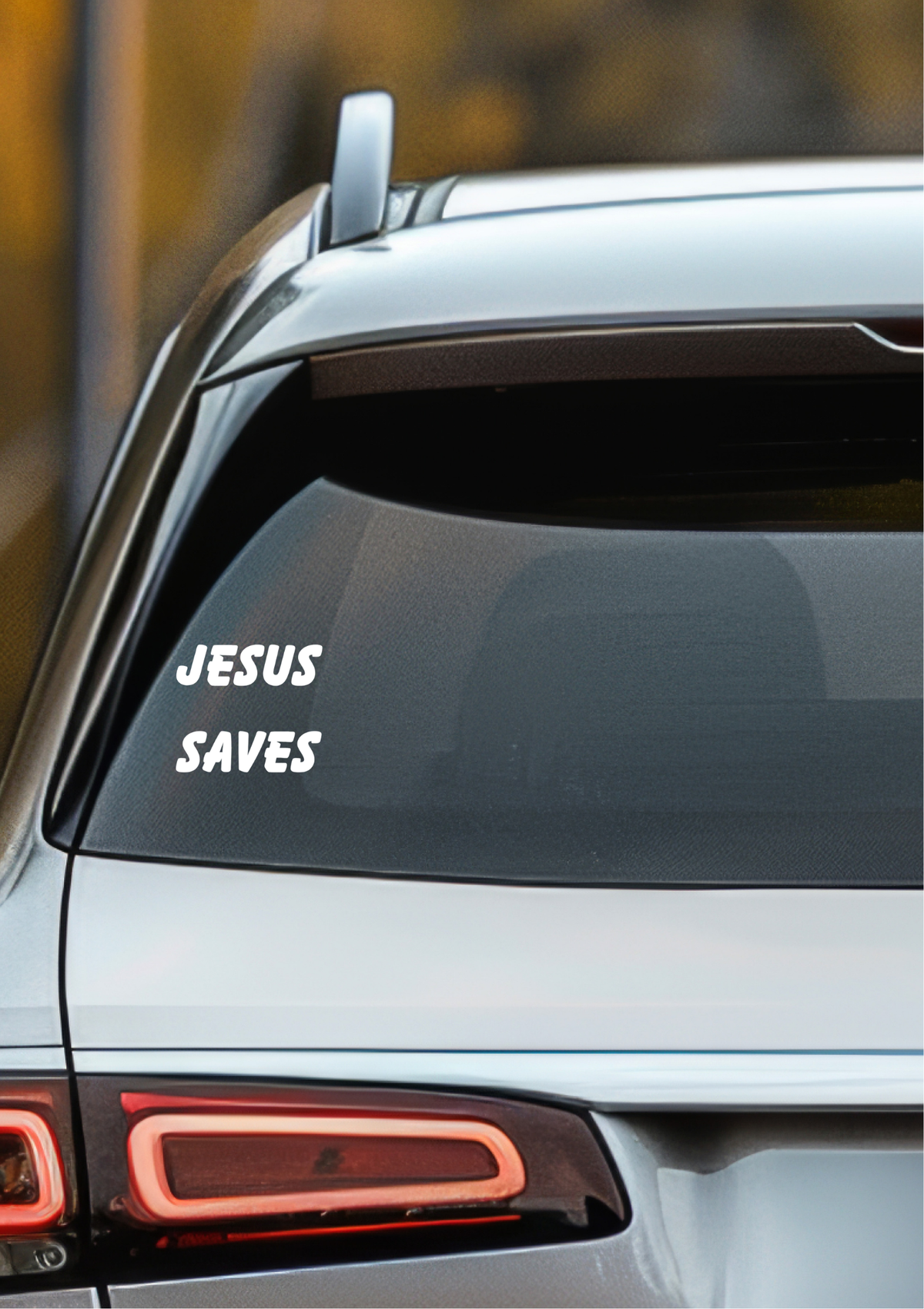 Jesus Saves Christian Car Vinyl Decal