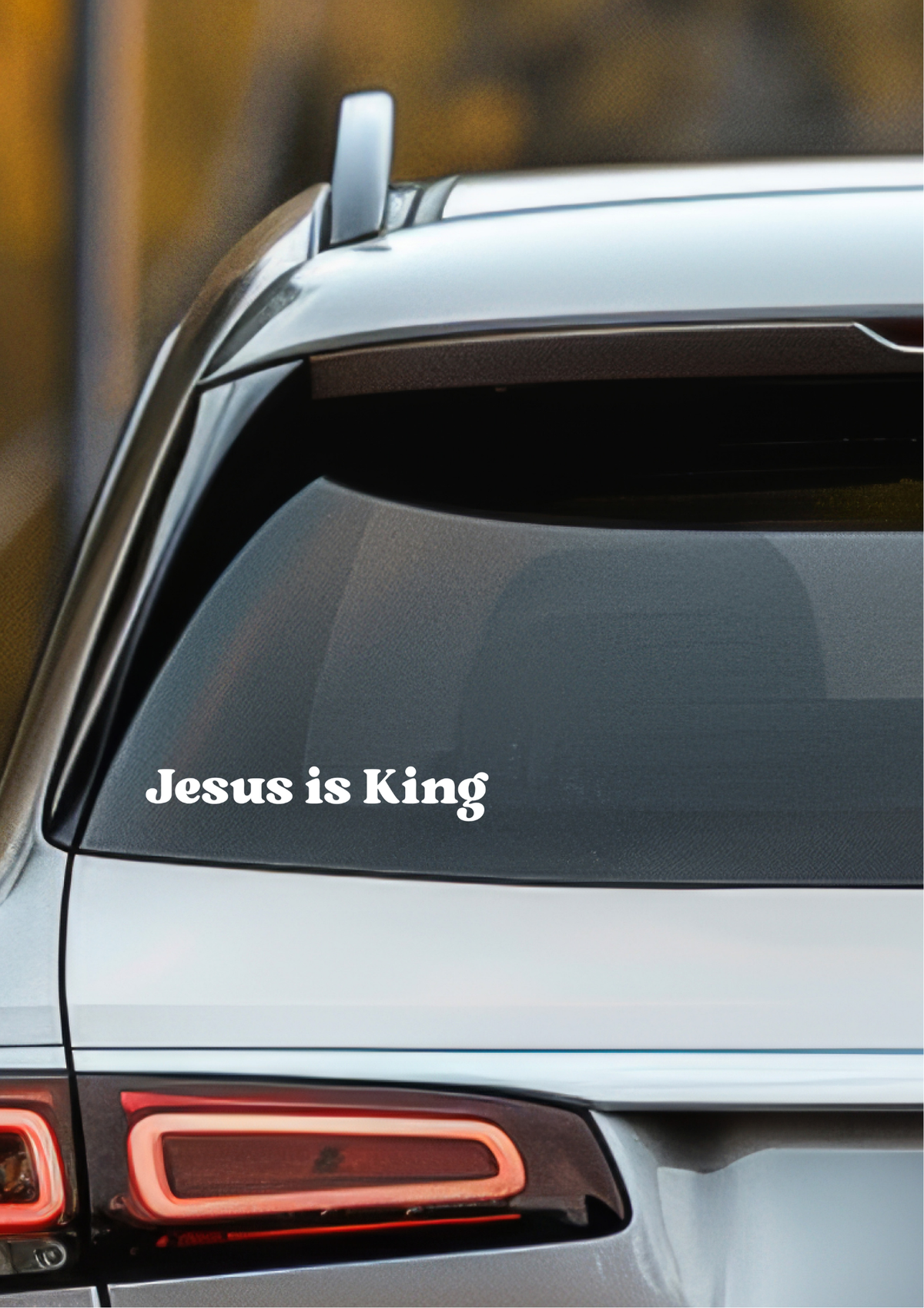 Jesus Is King Christian Car Vinyl Decal